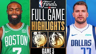 CELTICS vs MAVERICKS FULL GAME 3 HIGHLIGHTS | June 11, 2024 | 2024 NBA Finals Highlights Today 2K