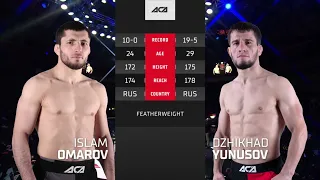 ACA 134: Ислам Омаров vs. Джихад Юнусов | Islam Omarov vs. Dzhikhad Yunusov