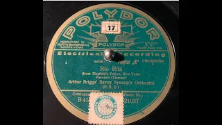 RIO RITA - Arthur Briggs' Savoy Syncop's Orchestra - HMV 202A