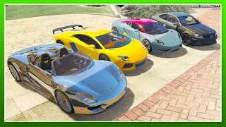 ULTIMATE MODDED CAR COLLECTION 2 (Aventador, Porsche 918 Spyder, C63 AMG, Hussarya) - GTA 5 CAR MODS