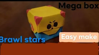 Origami - How To Make a Paper brawl stars mega box