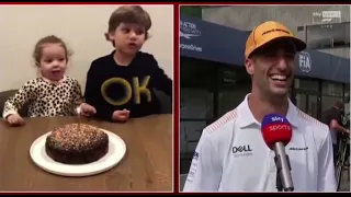 Uncle Daniel Emotional After Birthday Surprise From Nephew #Formula1