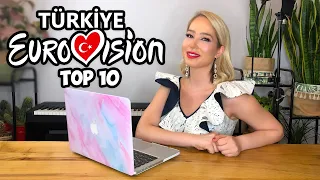 EUROVISION TOP 10 TÜRKİYE (TEPKİ-REACTION) | GÜLÇİN ERGÜL