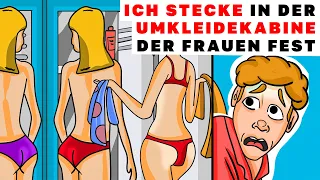 Ich Stecke in der Umkleidekabine der Frauen fest | Meine Animierte Geschichte