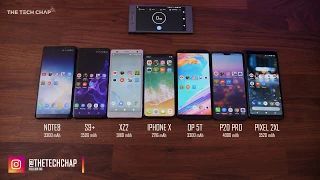 Oneplus 6 vs iPhone X vs Pixel 2 XL vs Huawei P20 Pro vs Galaxy S9 plus vs note 8 vs Oppo F7