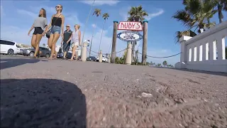 Longboard ride in Oceanside, CA