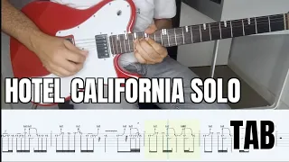 Hotel California solo guitar lesson with TAB