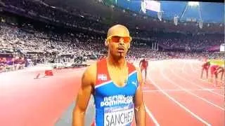 Felix Sanchez Victory Roar After Winning 400M Hurdles Final, Olympics London 2012