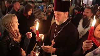 Пасхальное богослужение в храме Рождества Христова