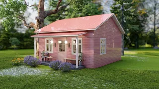 Gorgeous Small House Design 6 x 6 Meters 36 SQM 400 SQFT and Free Floor Plan