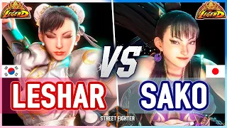 SF6 🔥 Leshar (Chun-Li) vs Sako (Chun-Li) 🔥 Street Fighter 6