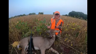 9 Year Old Girl Shoots Her First Big Buck! (Michigan Youth Hunt)