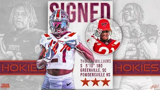 Thomas Williams Signs With Virginia Tech