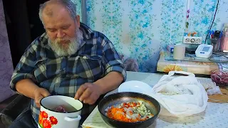 УТРО. Деревня. Вкусный суп от пенсионера на завтрак