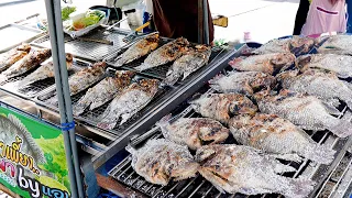 Grilled Fish Process by Grilled Fish Master - Thai Street Food