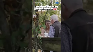 Bride has heartwarming first look with her grandpa ❤️❤️