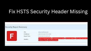 Fix HSTS  Security Header Missing|HTTP Strict Transport Security HTTPS is not implemented in header