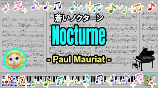 Nocturne - Paul Mauriat / 蒼いノクターン - ポール・モーリア / Sheet Music