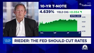 Service inflation is still too high for the Fed: BlackRock's Rick Rieder