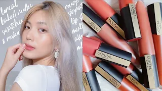 NEW L'OREAL PARIS ROUGE SIGNATURE BAKED NUDES SWATCHES 💄👄 SULIT BA?? 🤔