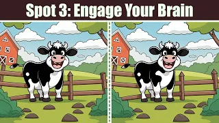 Spot The Difference : Spot 3 - Engage Your Brain | Find The Difference #209