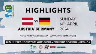 Austria vs. Germany 2024 IIHF Ice Hockey U18 World Championships, Division 1A