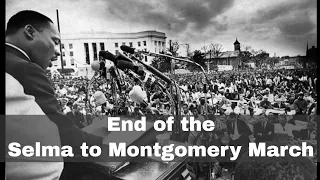 25th March 1965: The Selma to Montgomery March ends at the Alabama State Capitol