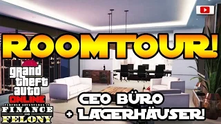 GTA 5 Online - CEO Maze Bank Büro & Lagerhäuser ROOMTOUR! [Finance And Felony Update]