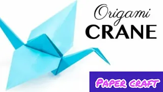 😲Easy Origami Paper 🦆Crane Tutorial - Tsuru|How To Make An Origami Flapping Bird |Paper Kawaii#viral