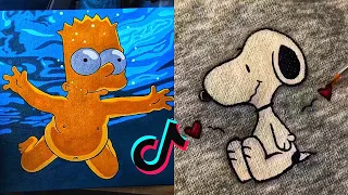 People Painting Things on TikTok for 7 Minutes Straight Part 30 | Tik Tok Art