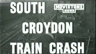 South Croydon Electrics Collision 1947 RARE ORIGINAL FOOTAGE