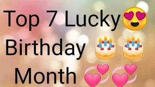 Top 7 Lucky Birthday According to your birthday month | #lovequizgame #fungame #chooseonenumber