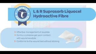 L&R Suprasorb Liquacel Hydroactive Fibre Dressing