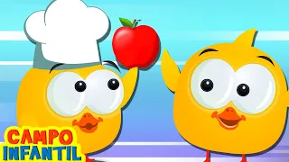 Campo Infantil | El patito que quiere manzana y la mariposa traviesa - Diversión para niños