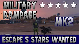 Gta 5 Military Base Rampage + Escape 5 Star Wanted Level with Oppressor MK2