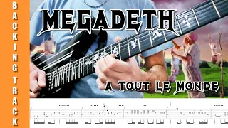 Megadeth - A Tout Le Monde (Guitar Solo Backing Track + TABS)