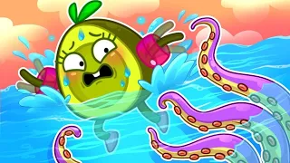 Monster in the Sea 🐙 Baby Don't Be Afraid || Funny Stories for Kids by Pit & Penny 🥑