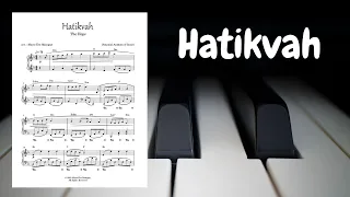 Hatikvah | Piano Sheet Music & Tutorial | The Hope