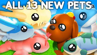 ALL 13 NEW Adopt Me Pets Coming Soon! Summer Fest Update