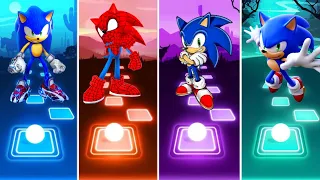 Sonic Prime 🆚 Spidey Sonic 🆚 Sonic Classic 🆚 Sonic Dash Tiles Hop EDM Rush