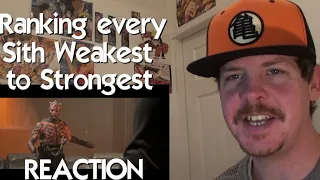 Every Sith From Weakest To Strongest REACTION
