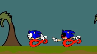 Sonic Running For His Life Meme But Different.