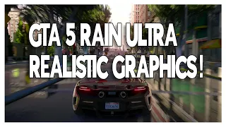 GTA 5 QuantV Gameplay Rain | Ultra Realistic Graphics!