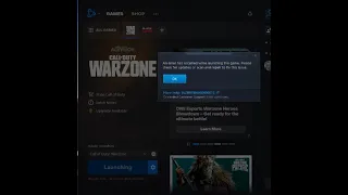 How to fix "An error has occurred while launching the game" warzone/modern warfare updated