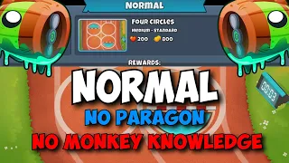 BTD6 Bloonarius Normal Tutorial || No Monkey Knowledge + No Hero Achievement  || on: Four Circles