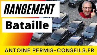 Rangement en bataille entre 2 voitures