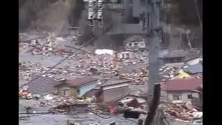 【津波】あの日を忘れない！SHOCKING!　a footage of tsunami 311 Japan　釜石市両石町 2