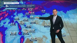 Late-day rain and snow turns into a winter storm overnight
