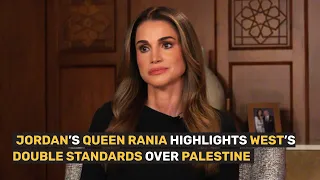 Jordan's Queen Rania highlights West's double standards over Palestine