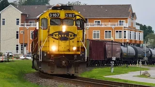 BNSF and CP in Davenport - Featuring BNSF 3167 (Yellowbonnet) Leading BN Rock!